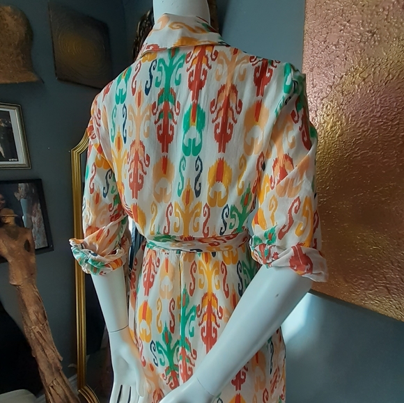 Zara 100% Cotton Midi Dress - Picture 13 of 15